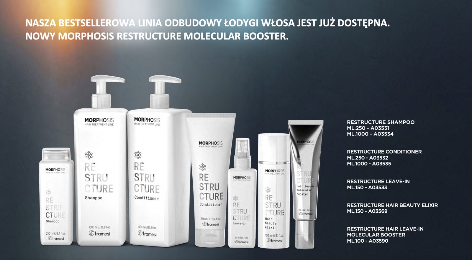 Framesi Morphosis — linia produktów